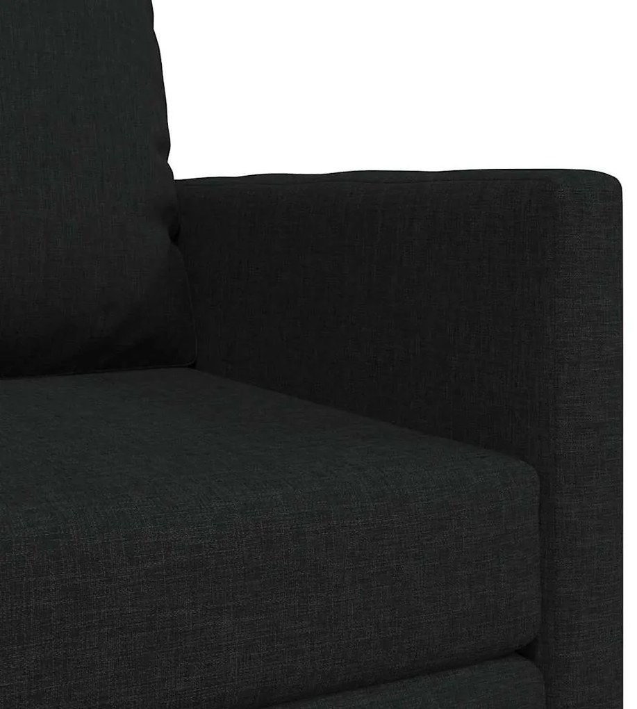 Sofá Cama 2-em-1 Preto 74x77x81 cm Tecido