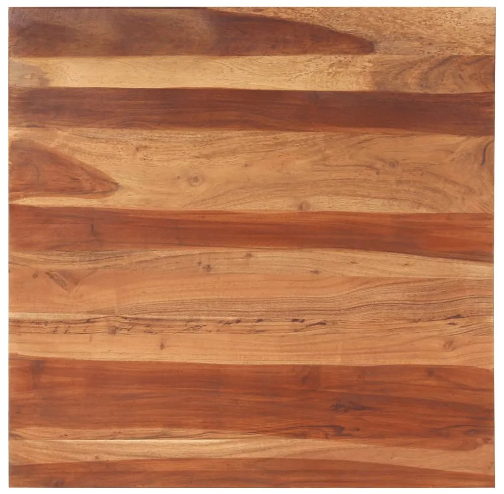 Tampo de mesa madeira de acácia maciça 25-27 mm 80x80 cm