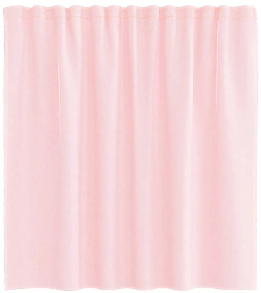 Cortinas de voile com laços 2 pcs rosa-claro 140x140 cm