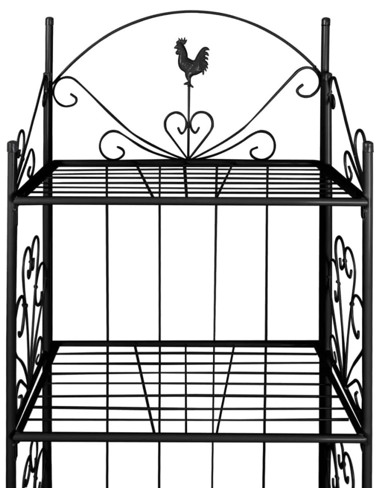Suporte quadrado para planta / Preto