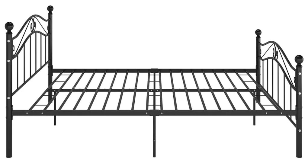 Estrutura de cama 160x200 cm metal preto
