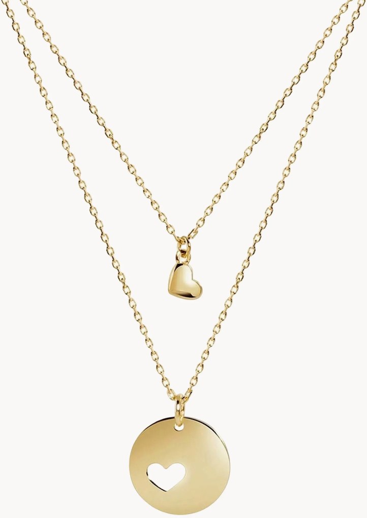 Colar em prata banhado a ouro Lexie