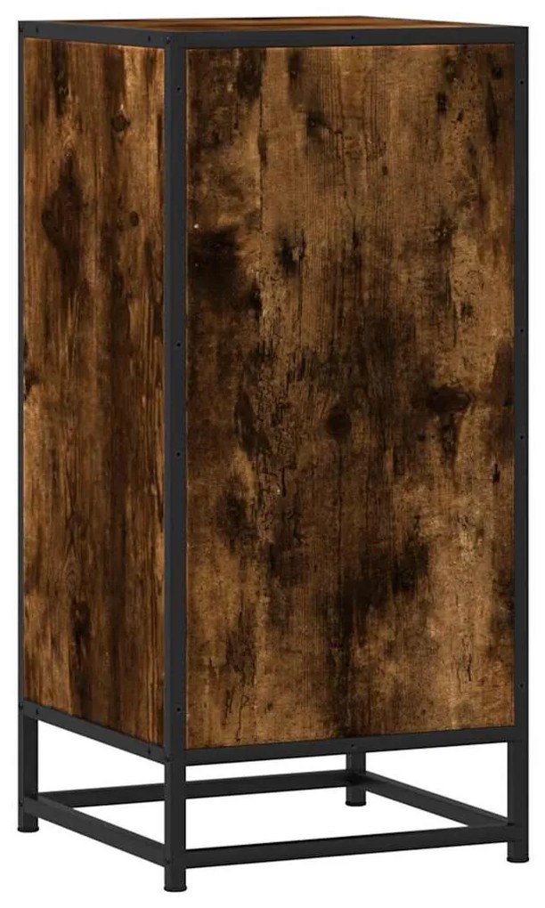 Aparador 35,5x35x76 cm deriv. de madeira/metal carvalho fumado
