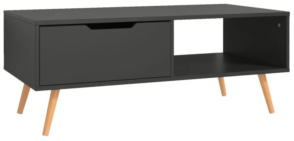 Mesa de centro 100x49,5x43 cm derivados de madeira cinza