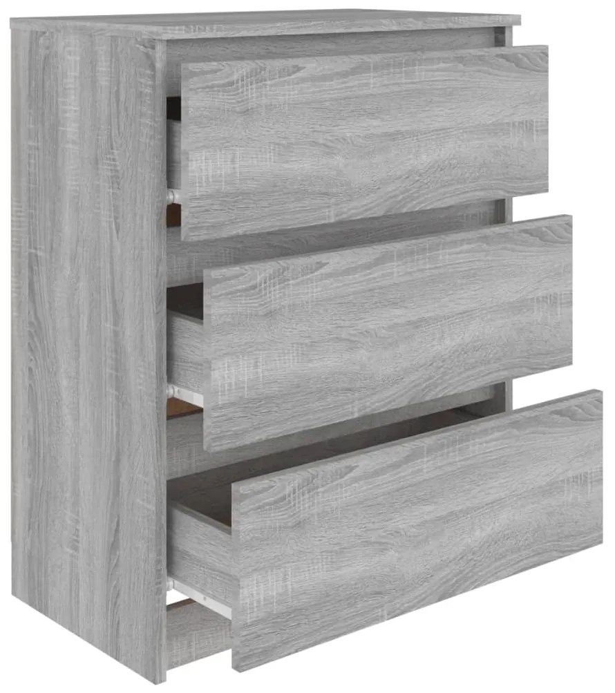 Aparador 60x35x76 cm derivados de madeira cinzento sonoma