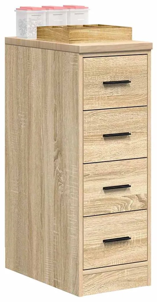 vidaXL Armário de arrumação de garagem carvalho sonoma 30x51x85 cm