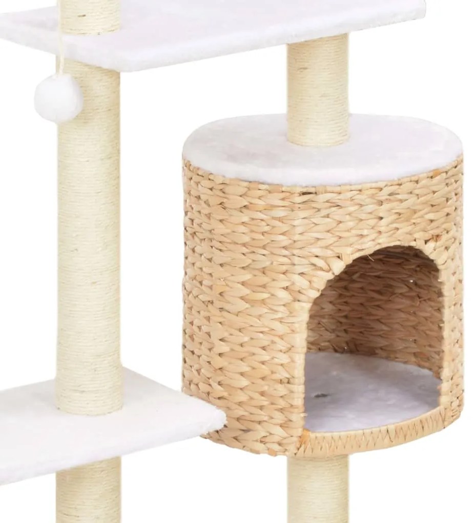 Árvore para gatos c/ postes arranhadores em erva marinha