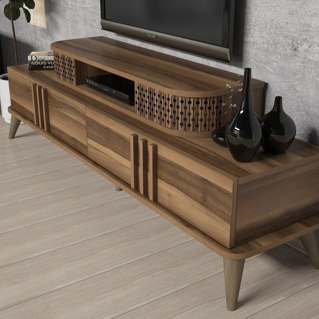 Móvel TV Eylül – Nogueira – 168x39x51 cm