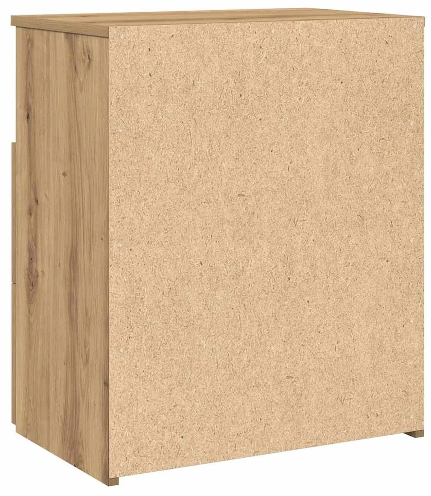 Mesa cabeceira 50x32x60cm derivados madeira carvalho artisiano