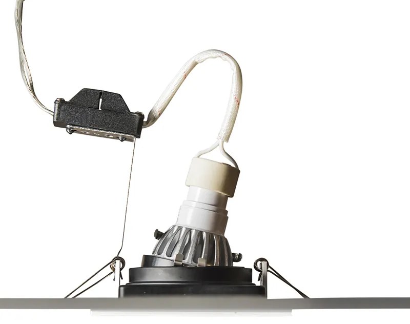 LED Foco de encastrar inteligente branco incl. WiFi GU10 ajustável - Carree Moderno