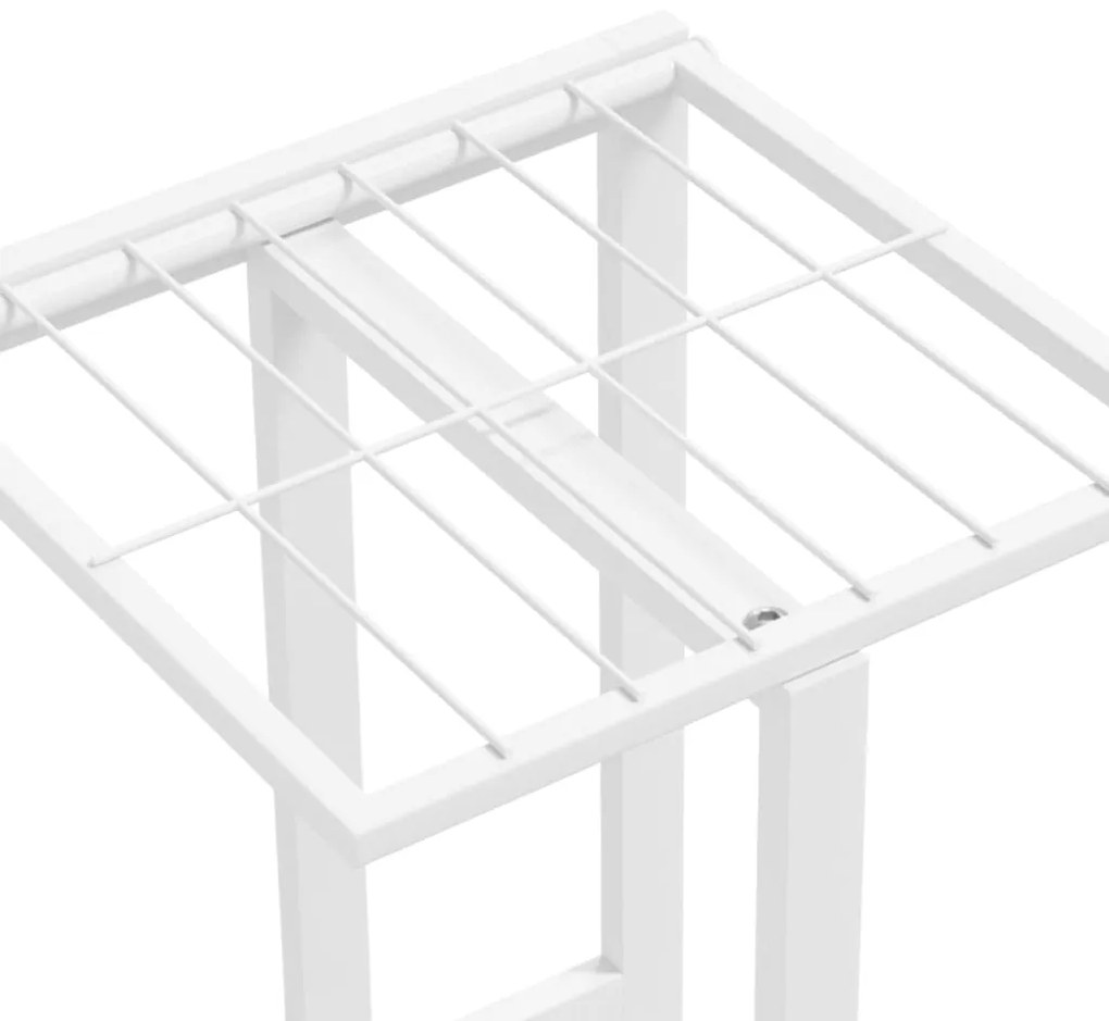 Suporte de vasos c/ 4 prateleiras 43x22x76 cm metal branco