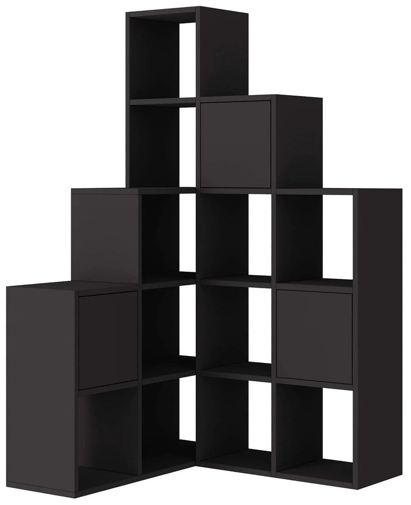 Secretária de Estudo e Estante Extra – Creme e Preto – Secretária: 120