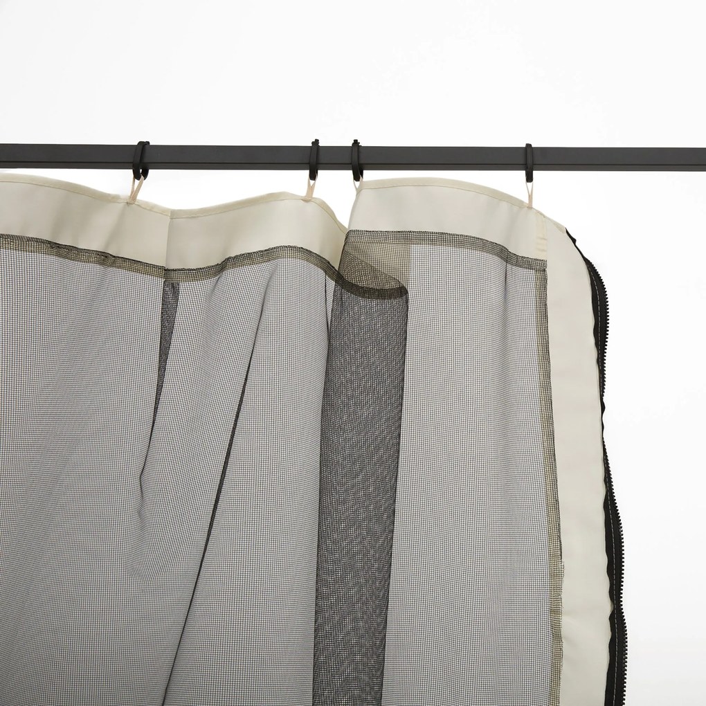 4 painéis laterais 335x207 cm para tenda de jardimmosquiteira para gaz