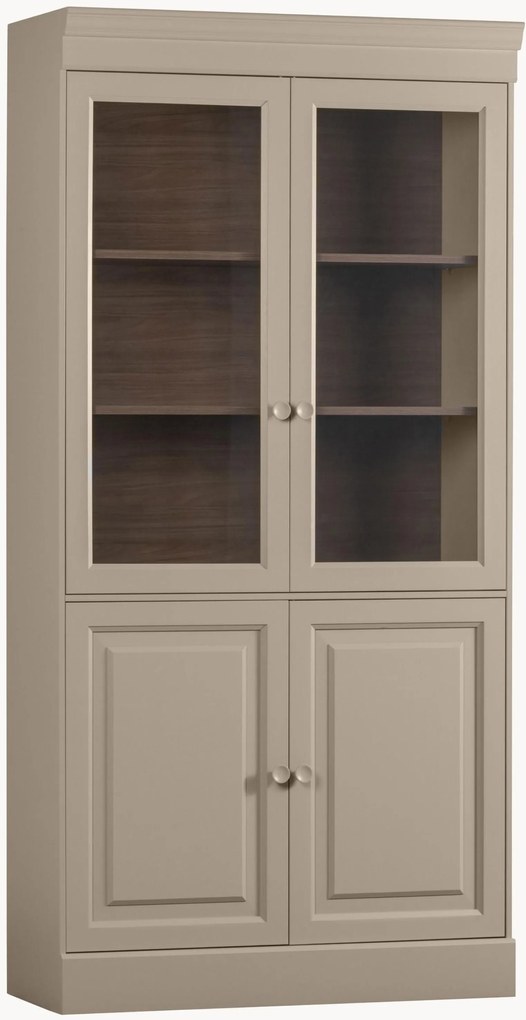 Cómoda de madeira de pinho cinza Dakar FSC Chow, 4 gavetas