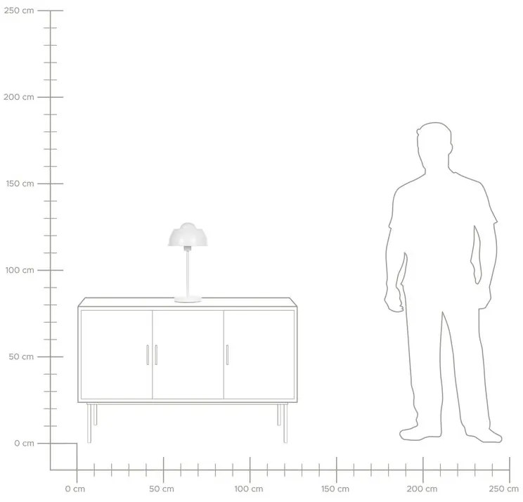 Candeeiro de mesa branco SENETTE Beliani