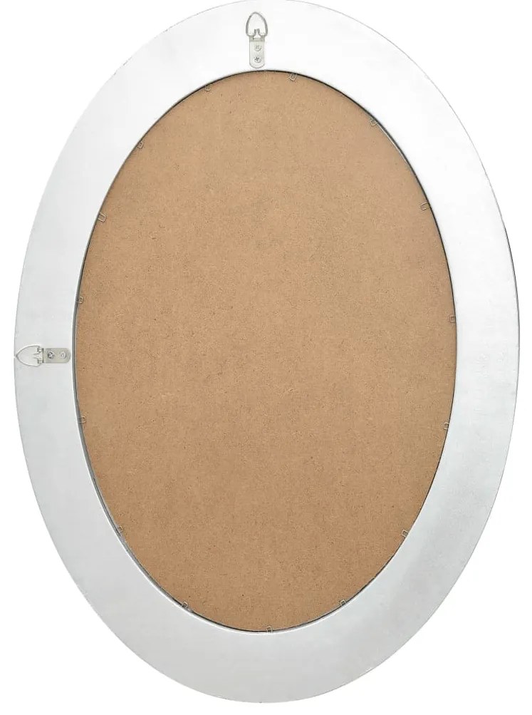 Espelho de parede estilo barroco 50x70 cm prateado