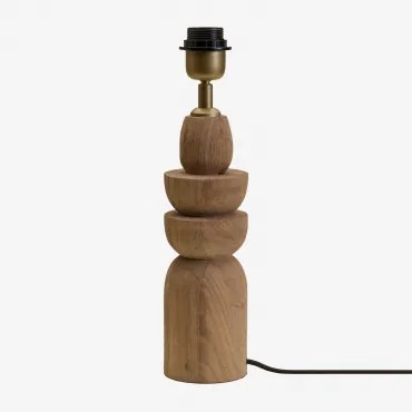 Base Para Candeeiro De Mesa 30 Cm Em Madeira De Manga Koski Madeira De Manga - Sklum