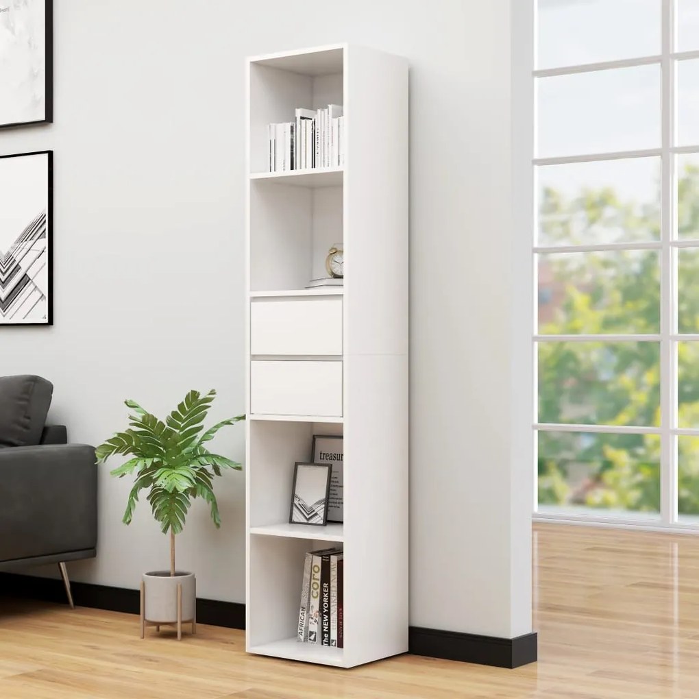 vidaXL Estante 36x30x171 cm derivados de madeira branco