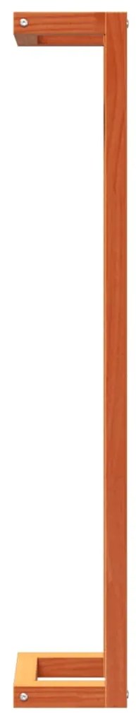 Toalheiro 23x18x110 cm pinho maciço castanho mel