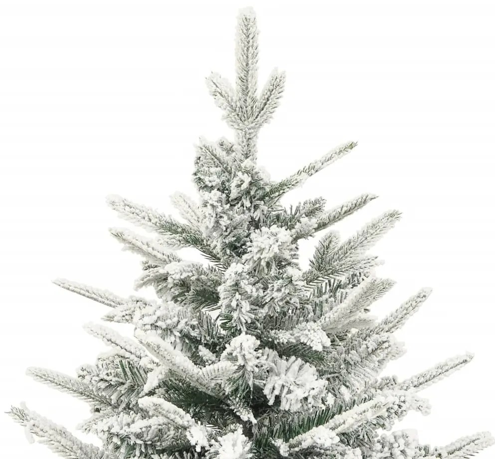 Árvore de Natal artificial com neve 120 cm PVC & PE verde