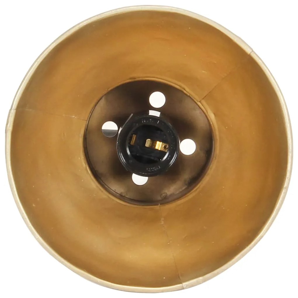 Candeeiro suspenso redondo 25 W 17 cm E27 bronze