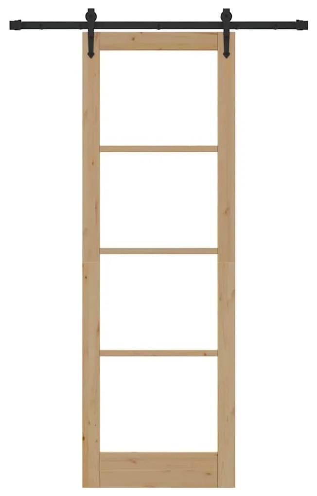Porta Deslizante vidaXL com Conjunto de Ferragens 'ORKDAL'78x232 cm