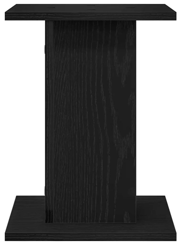 Suporte para Plantas vidaXL 2 pcs Preto Carvalho 30x30x40 cm Madeira d