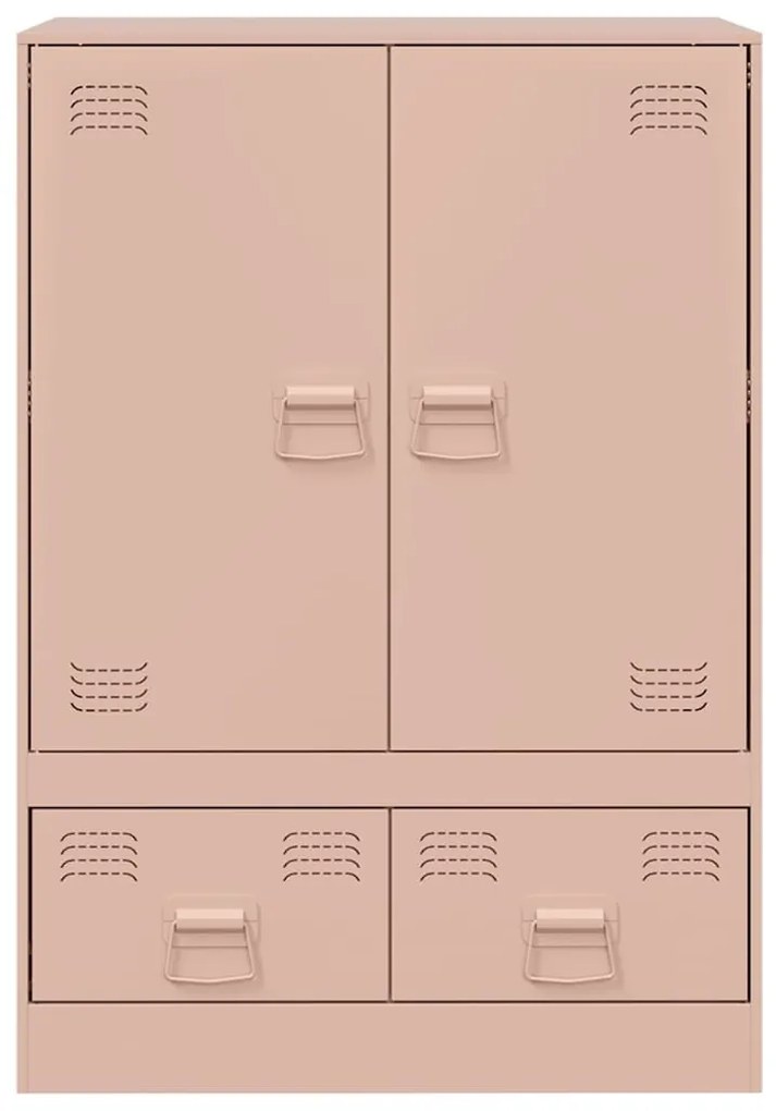 Aparador alto 67x39x95 cm aço rosa