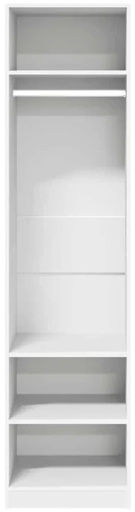 Roupeiro 50x50x200 cm contraplacado branco