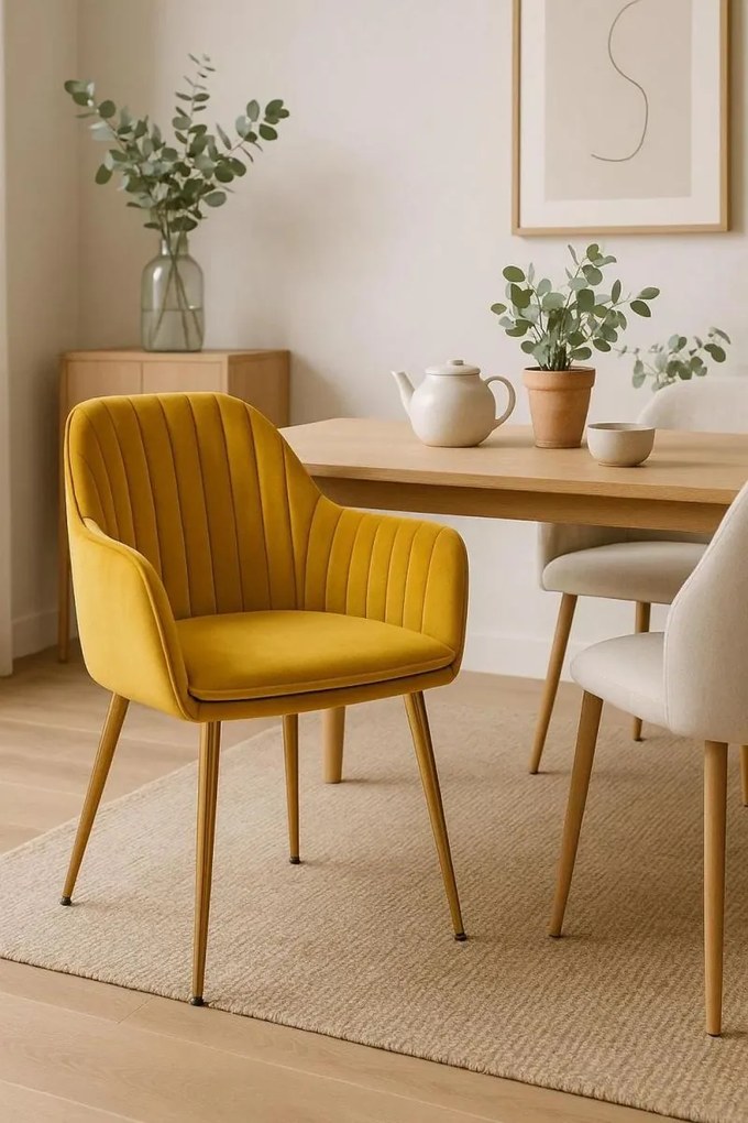 Cadeira Chic Golden - Mostarda