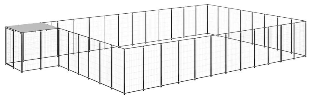 Canil 30,25 m² aço preto