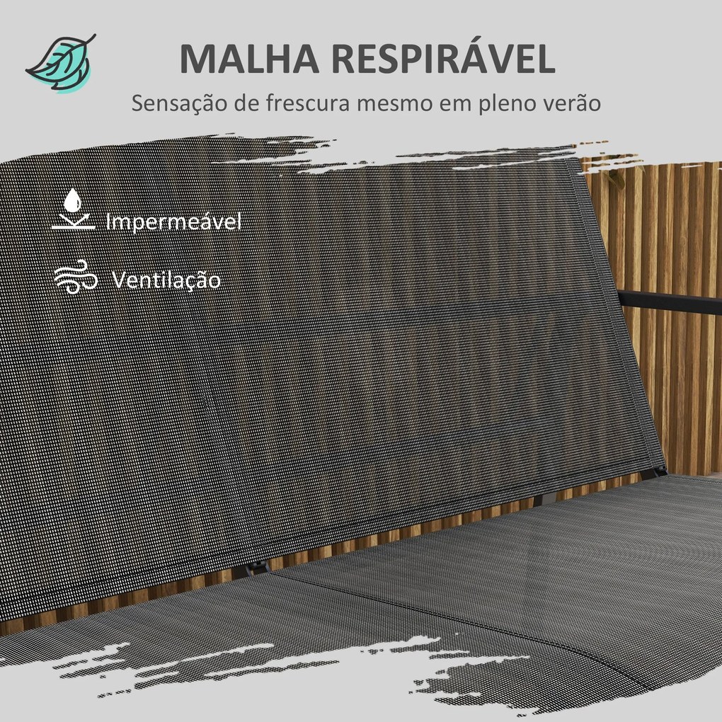 Conjunto de Móveis de Jardim Conjunto de 4 Peças Móveis de Varanda com