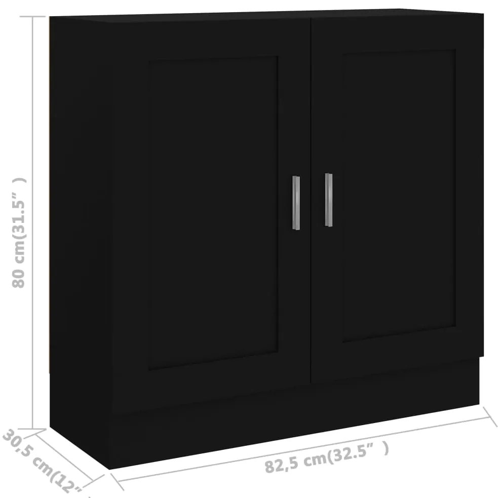 Estante 82,5x30,5x80 cm derivados de madeira preto