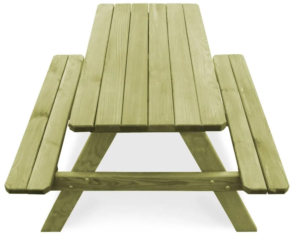 Mesa infantil com bancos p/ piqueniques pinho impregnado
