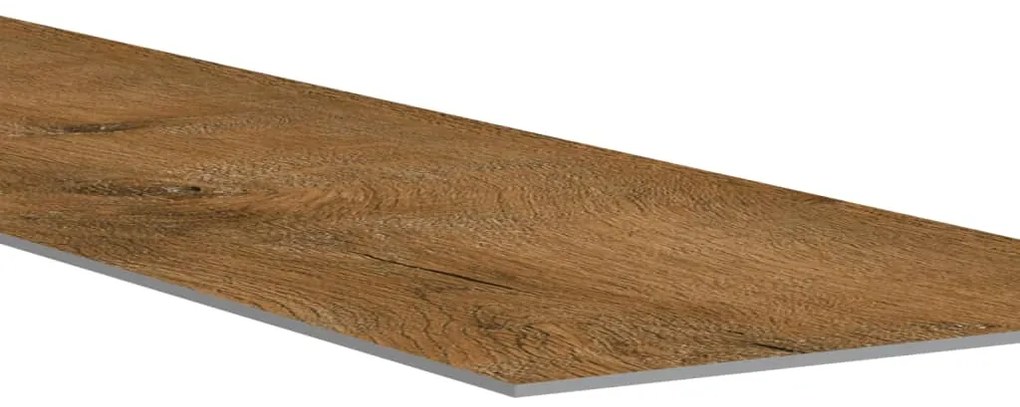 Painel de parede c/ aspeto de madeira 4,12 m² PVC castanho
