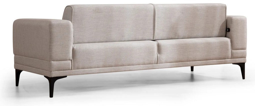 Sofá-Cama de 3 Lugares Horizon – Ecru – 215x85x77 cm