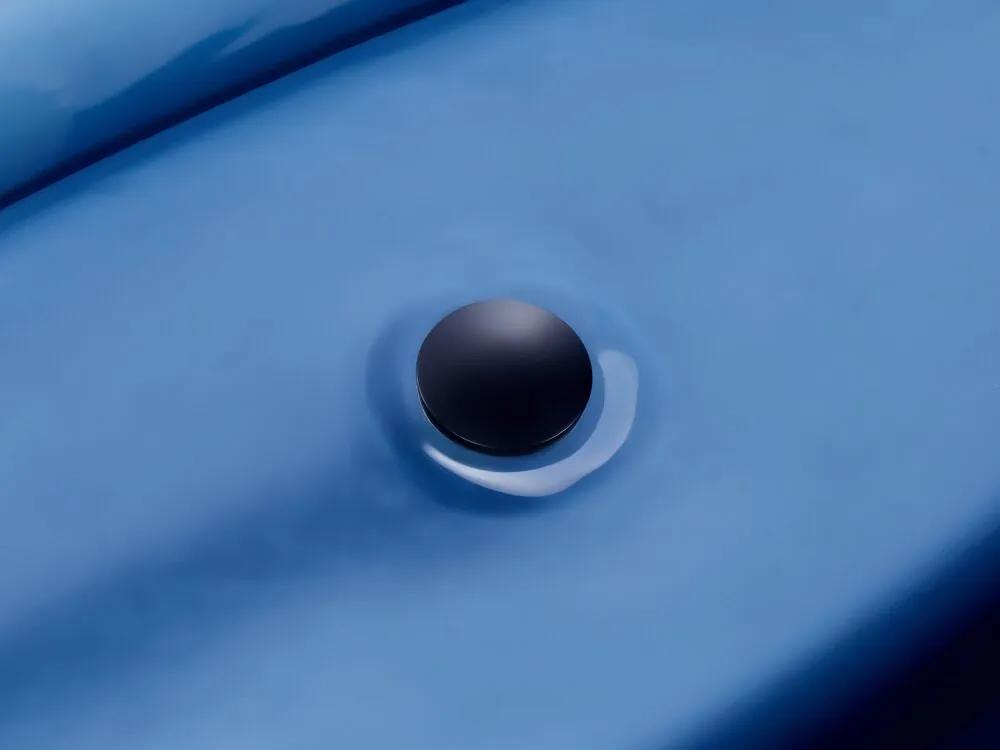 Banheira autónoma azul 169 x 78 cm BLANCARENA Beliani