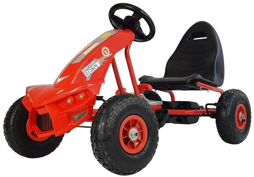 KART A PEDAIS PARA CRIANÇAS DE 3 A 8 ANOS VERMELHO