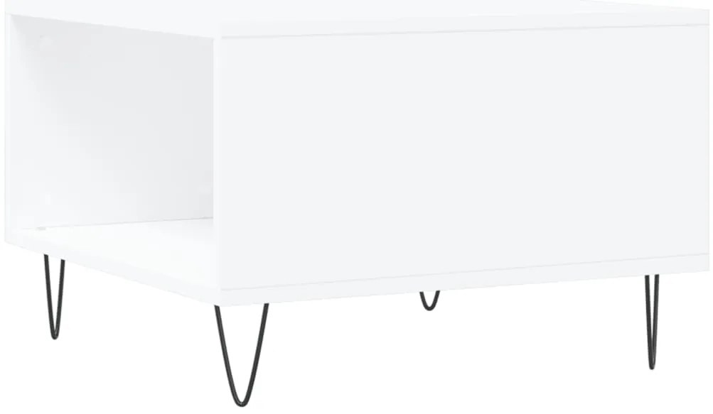 Mesa de centro 55x55x36,5 cm derivados de madeira branco