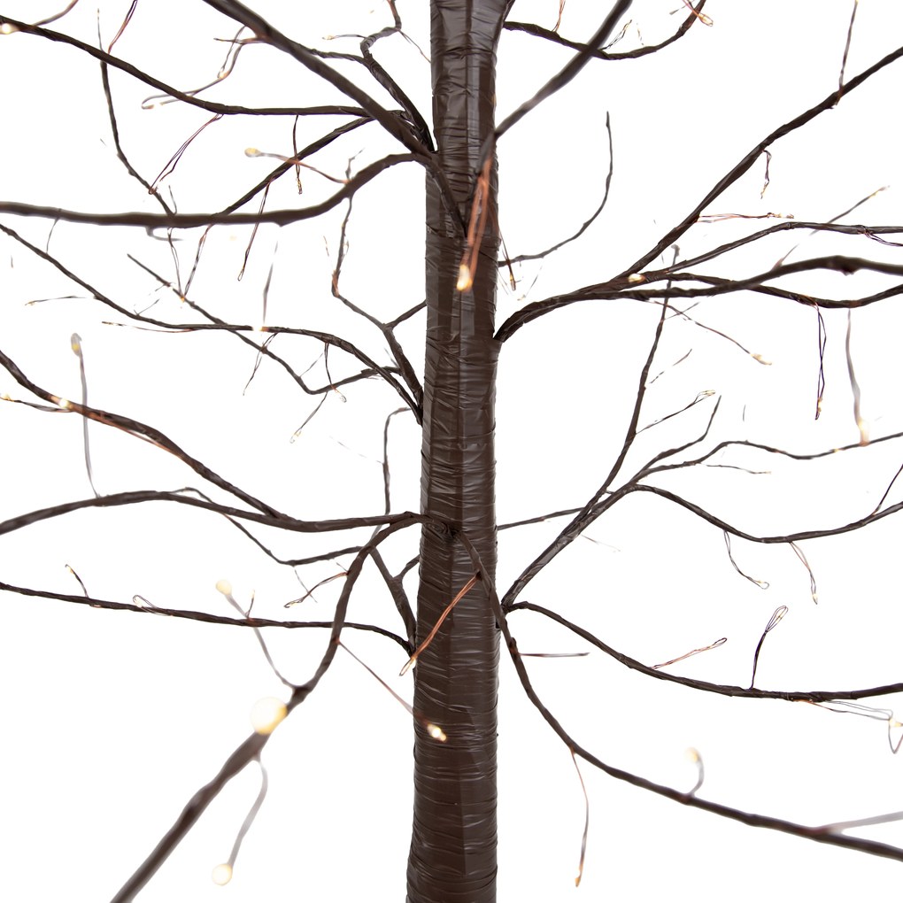 Candeeiro de pé de Natal Árvore castanho 180cm incl. LED com temporizador IP44 - Ki