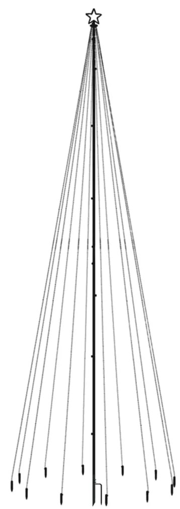 Árvore de Natal com espigão 732 luzes LED 500 cm colorido