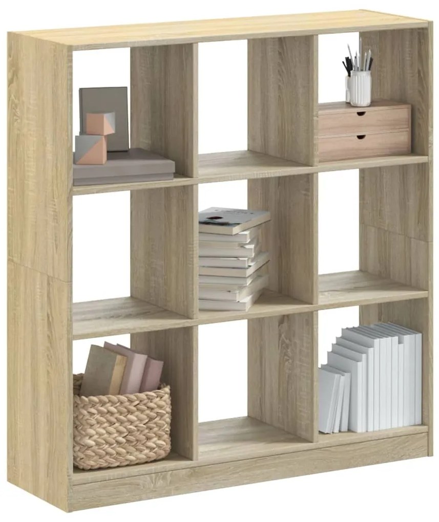 vidaXL Estante 102x32x108 cm derivados de madeira carvalho sonoma