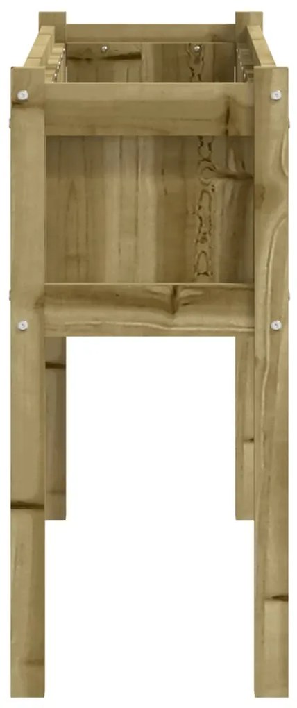 Vasos/floreiras de jardim com pernas 2 pcs pinho impregnado
