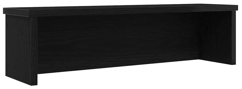 Rack cozinha empilhável preto 50x15x16 cm madeira engenheirada
