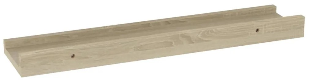 Prateleiras de parede 2 pcs 40x9x3 cm carvalho sonoma