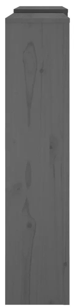 Cobertura de radiador 210x21x85 cm pinho maciço cinza