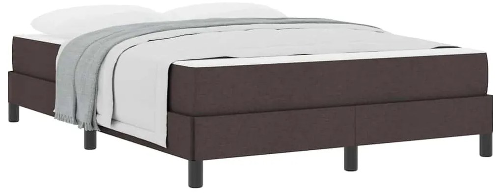 Cama Box Outros Castanho escuro 160 x 200 cm tecido