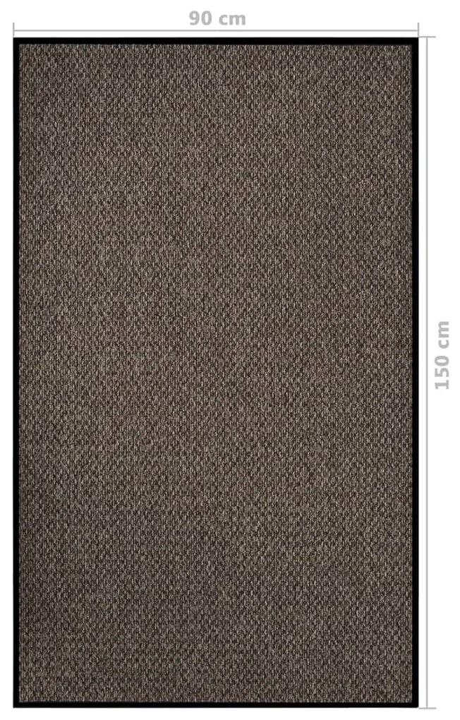 Tapete de porta 90x150 cm bege
