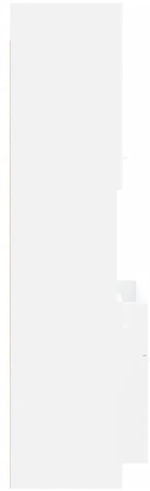 4 pcs conjunto móveis casa de banho derivados de madeira branco