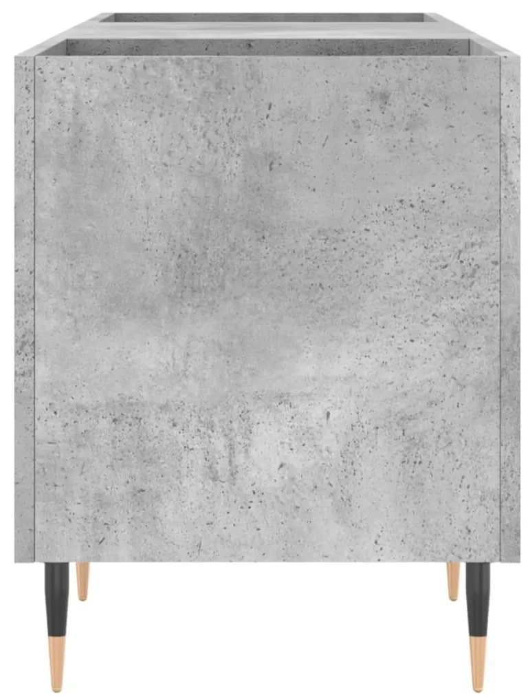 Armário p/ discos 121x38x48 cm derivados madeira cinza-cimento
